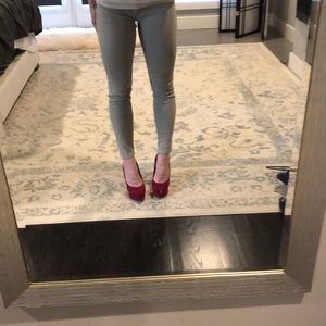 Lauren Conrad stretch skinny khaki pants